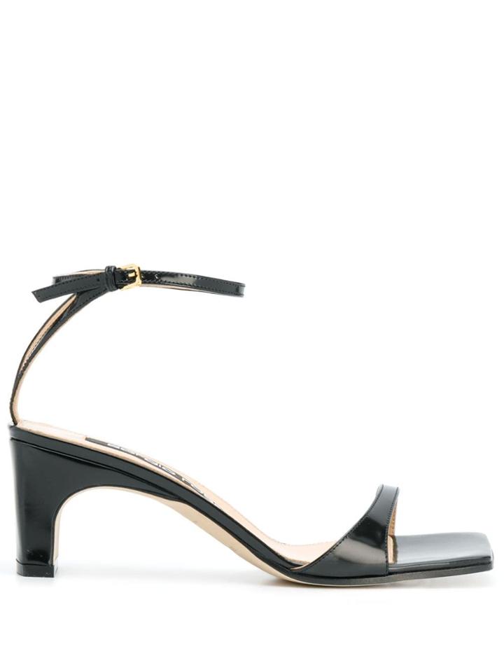 Sergio Rossi Open Toe Sandals - Black