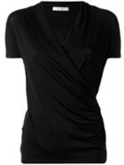 Max Mara - Wrap T-shirt - Women - Polyamide/spandex/elastane/viscose - S, Black, Polyamide/spandex/elastane/viscose