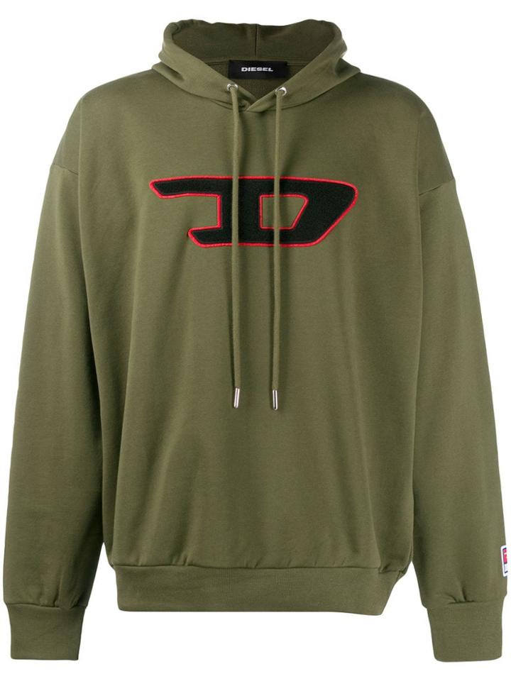 Diesel D Logo Hoodie - Green
