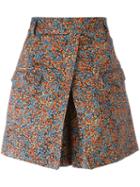 Philosophy Di Lorenzo Serafini Flower Print Shorts, Women's, Size: 44, Cotton/other Fibres