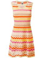 M Missoni Zig-zag Knitted Dress, Women's, Size: 46, Cotton/polyamide/metallic Fibre/cotton
