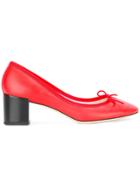 Repetto Front Bow Pumps - Red