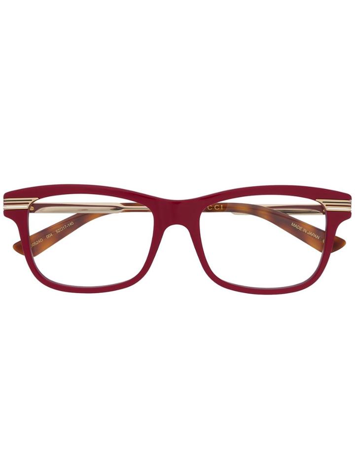 Gucci Eyewear Gucci Eyewear Gg0524o 004 Acetate - Red