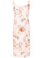 Reinaldo Lourenço Slim Fit Floral Dress - Pink & Purple