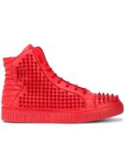Philipp Plein Studded Hi-top Sneakers - Red