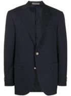 Corneliani Single-breasted Fitted Blazer - Blue