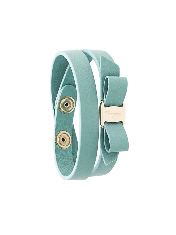 Salvatore Ferragamo Vara Bow Wrap Around Bracelet - Blue