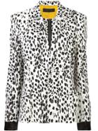 Haider Ackermann Animal Print Zipped Blazer - White