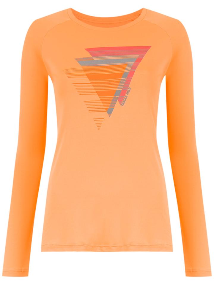 Track & Field Printed T-shirt - Yellow & Orange