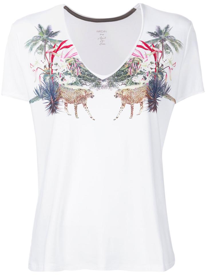 Marc Cain Scoop Neck T-shirt - White