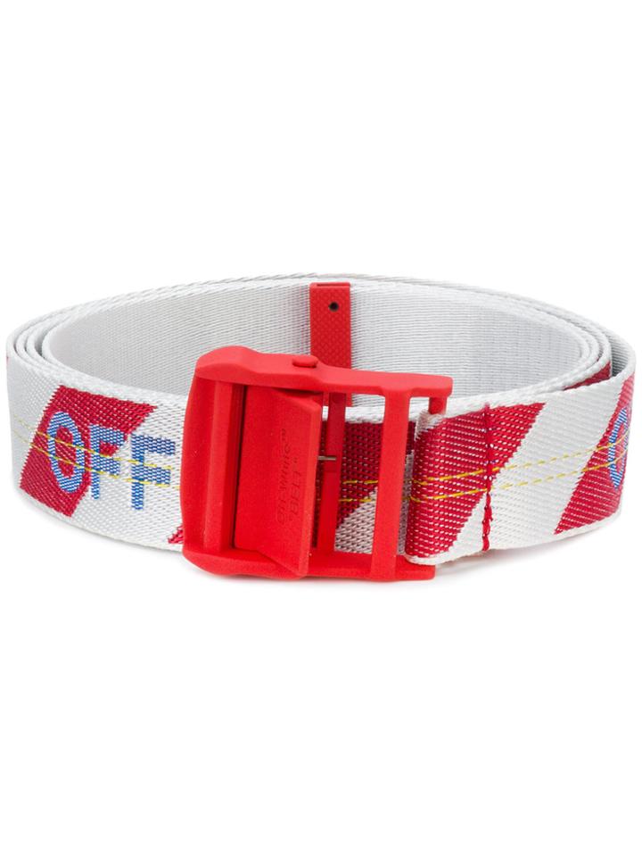 Off-white Candy Stripe Belt - Red