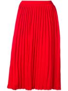 Sofie D'hoore Pleated Midi Skirt - Red