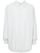 Unused Double Fastening Oversized Shirt - White