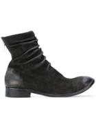 The Last Conspiracy Moreno Draped Ankle Boots - Grey