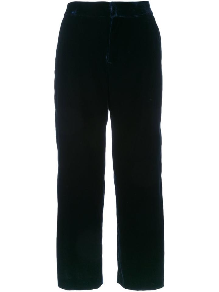 Cityshop Cropped Trousers, Women's, Size: 38, Blue, Polyurethane/cupro/rayon