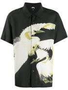 Stussy Bird Print Shirt - Black