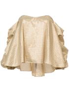 Caroline Constas Off-the-shoulder Blouse - Yellow & Orange