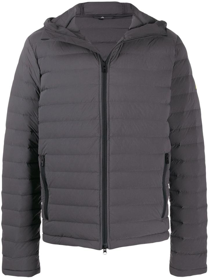 J.lindeberg Zipped Padded Jacket - Grey