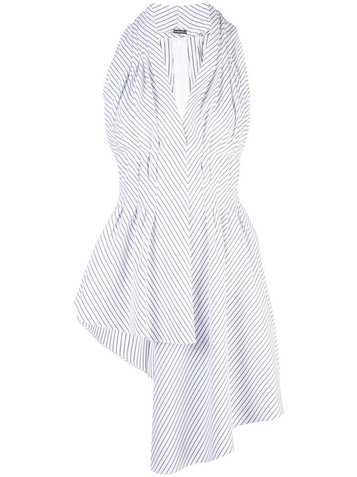 Adam Lippes Striped Sleeveless Blouse - Blue
