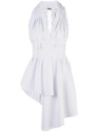 Adam Lippes Striped Sleeveless Blouse - Blue