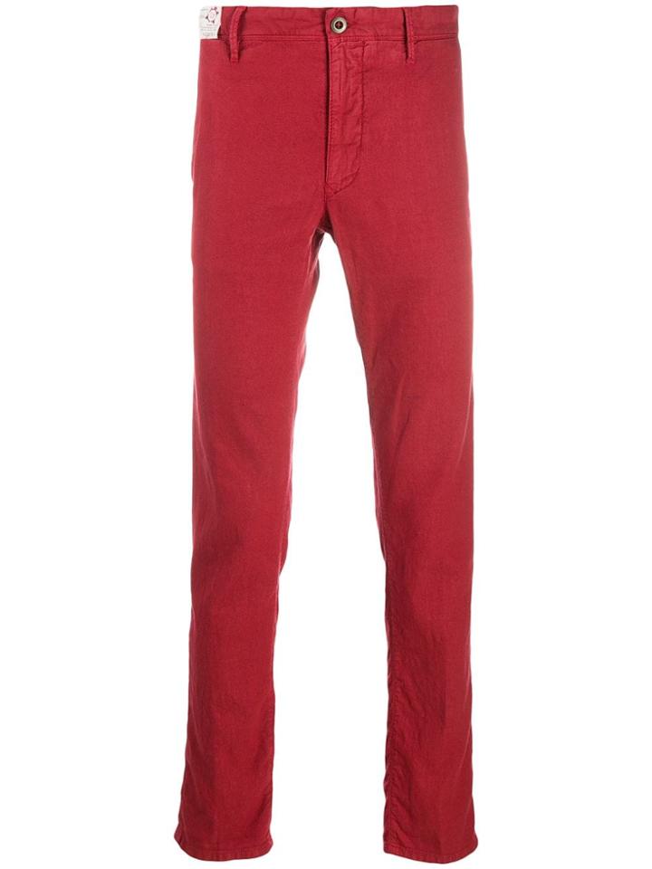 Incotex Slim-fit Chinos - Red