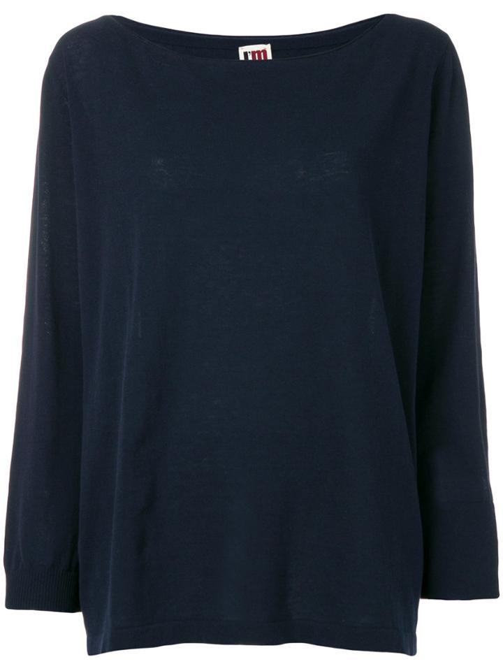 I'm Isola Marras Oversize Knitted Top - Blue