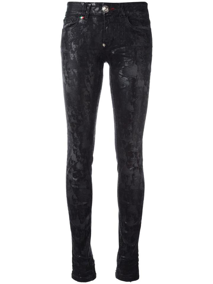 Philipp Plein 'dipelta' Skinny Jeans, Women's, Size: 31, Black, Cotton/polyester/spandex/elastane/cotton