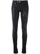 Philipp Plein 'dipelta' Skinny Jeans, Women's, Size: 31, Black, Cotton/polyester/spandex/elastane/cotton