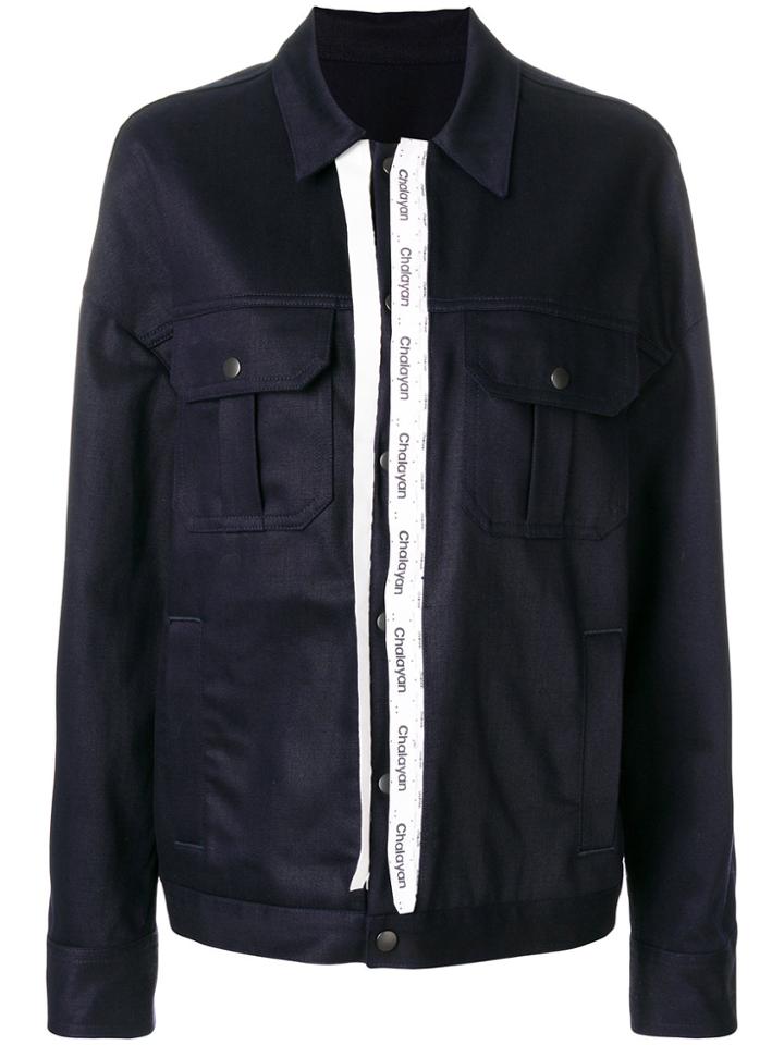 Chalayan Oversized Classic Jacket - Blue