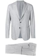 Eleventy Two Piece Pinstripe Suit - Grey