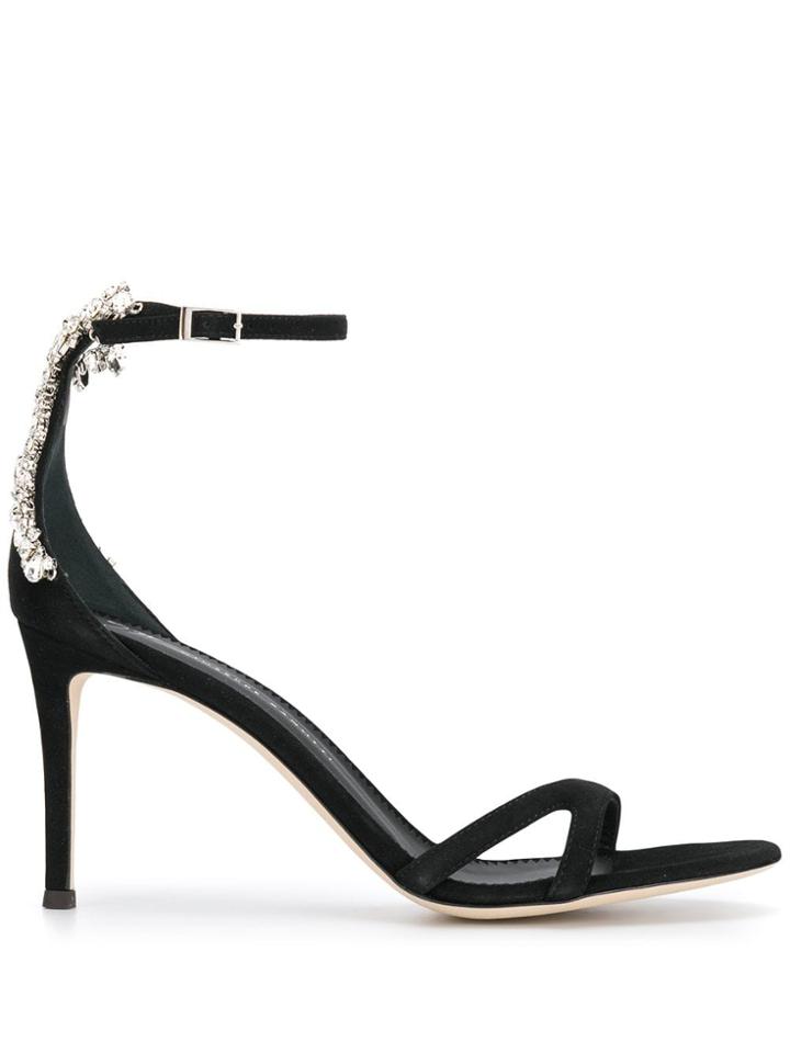 Giuseppe Zanotti Embellished Stiletto Sandal - Black