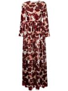Huishan Zhang Long Sequin Dress - Red