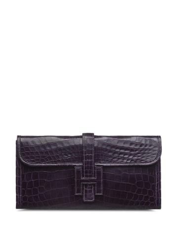 Hermès Pre-owned 2011 Jige Pm Clutch Bag - Purple
