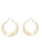 Irene Neuwirth Pearl Studded Hoop Earrings, Women's, Yellow/orange, 18kt Gold/pearls