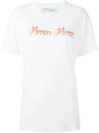 Off-white 'mirror Mirror' Print T-shirt, Women's, Size: Small, White, Cotton
