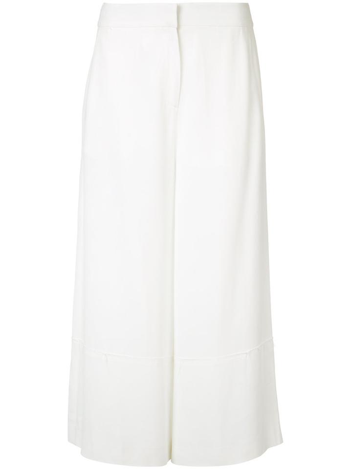 Grey Jason Wu - Cropped Pants - Women - Polyester - 4, White, Polyester