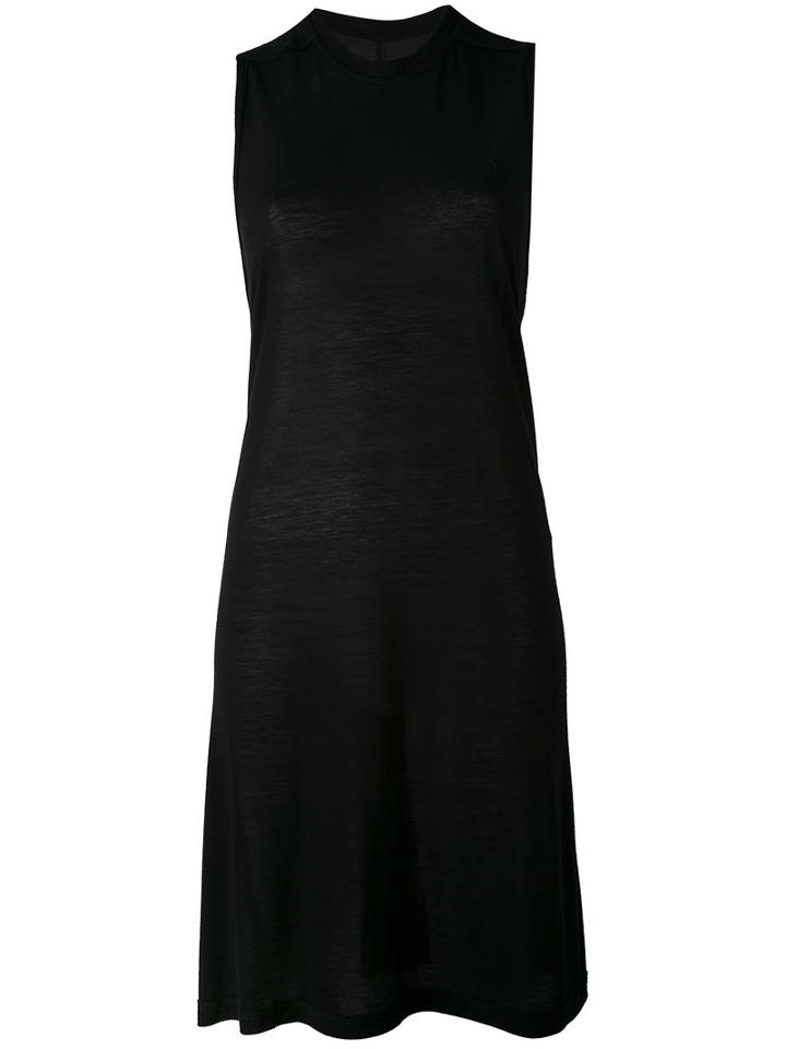 Rick Owens Tank Dress, Women's, Black, Silk/viscose