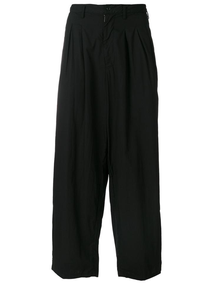 Yohji Yamamoto Loose Fit Trousers - Black
