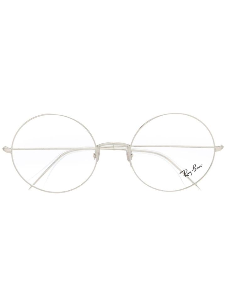 Ray-ban Round Framed Glasses - Silver