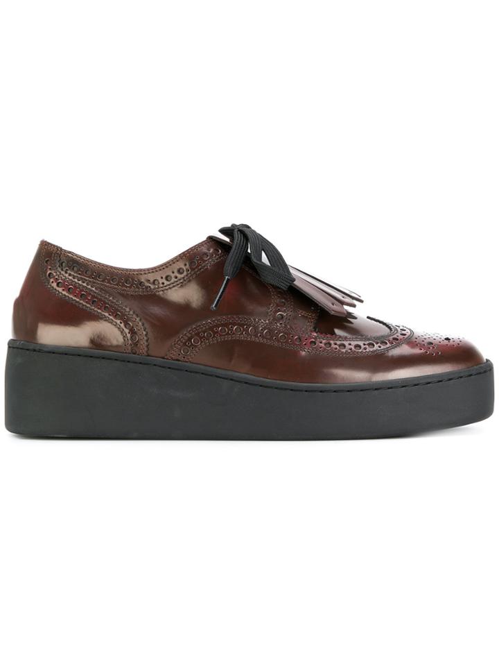 Robert Clergerie Talka Lace Up Shoes - Brown