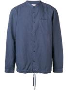 Ymc Mandarin Collar Beach Shirt - Blue