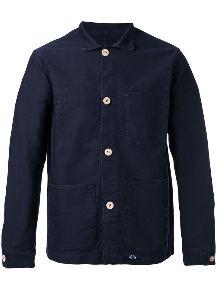 Bleu De Paname Shirt Jacket, Men's, Size: Medium, Blue, Cotton