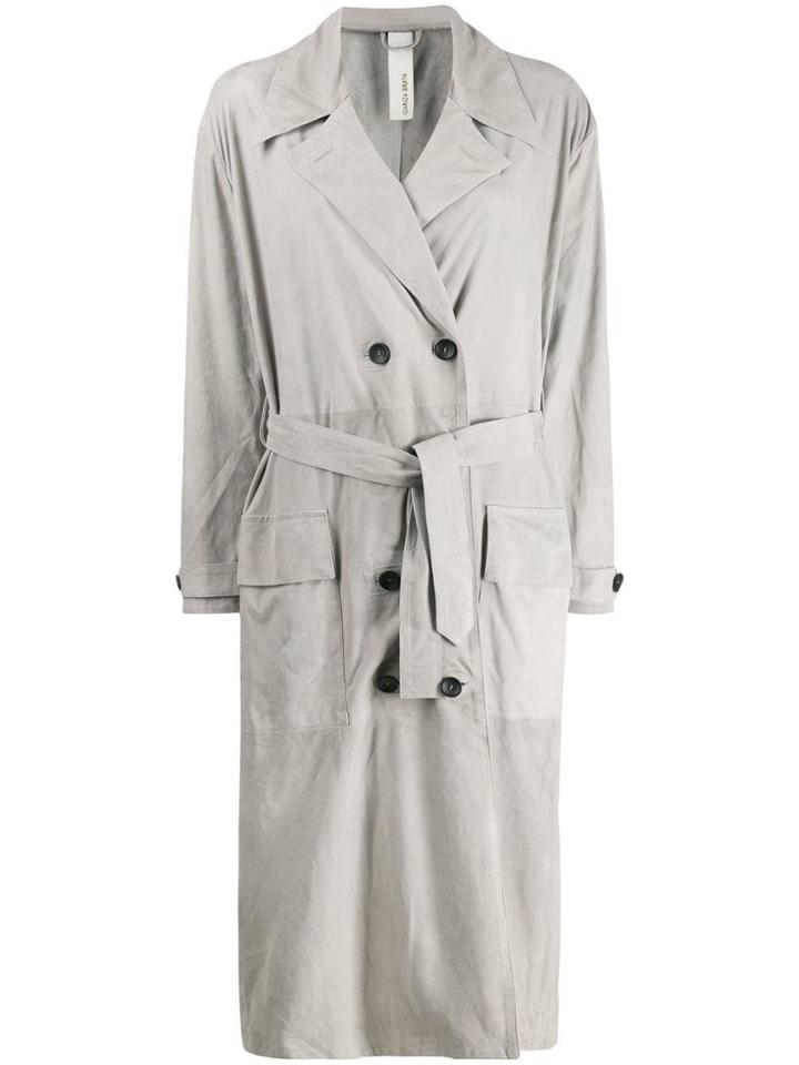 Giorgio Brato Double-breasted Trench Coat - Grey
