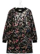 Andorine Teen Sequinned Sweater Dress - Black
