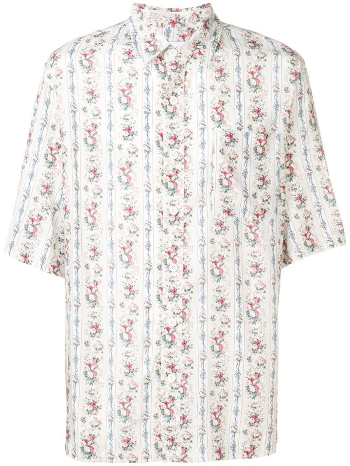 Han Kj0benhavn Floral Print Box Shirt - White