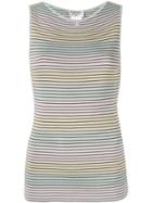 Chanel Pre-owned Striped Sleeveless Top - Multicolour