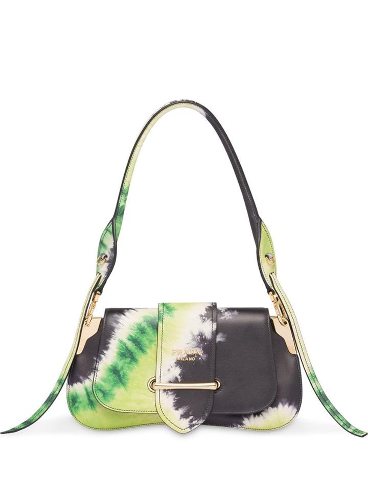 Prada Tie-dye Print Sidonie Bag - Black