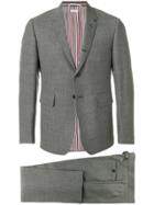 Thom Browne Classic Suit With Tie In 2ply Fresco - Grey