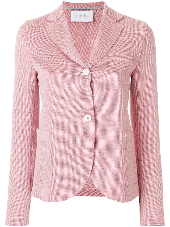 Harris Wharf London Curved Hem Blazer - Red