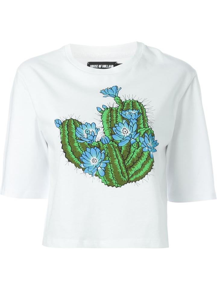 House Of Holland Cactus Crop T-shirt